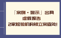 「案例·警示」出具虛假報告 2家檢驗機構被立案查處!